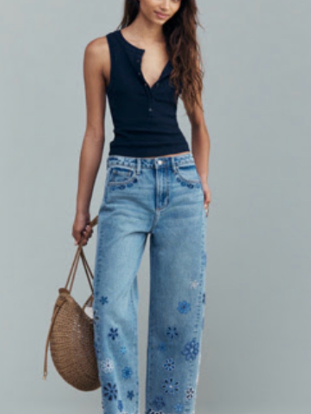 Driftwood Elaine High-Rise Barrel Jeans